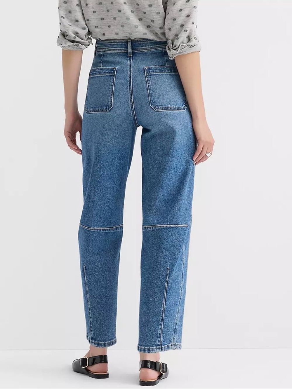 NWT Loft High Rise Barrel Jeans size 8/29 - Picture 2 of 6
